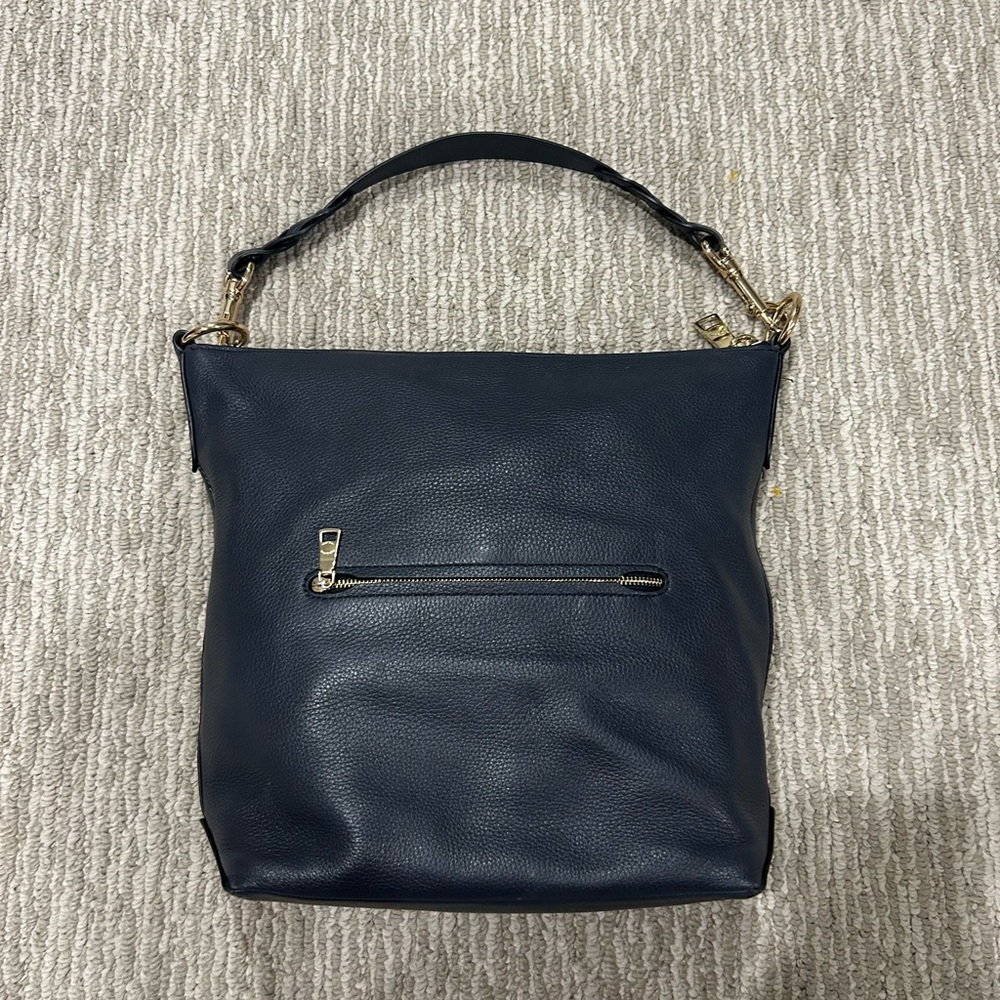 Coach Pebbled Leather Shoulder Bag with Braided Strap - Picture 2 of 9